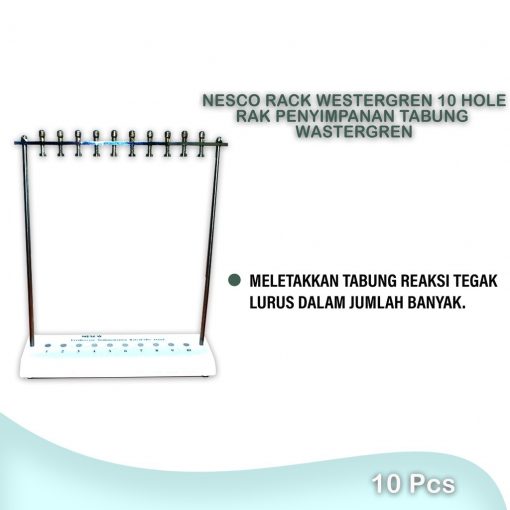 Westrgren Rack Nesco Rack Westergren 10 hole / Rak Penyimpanan tabung wastergren ...