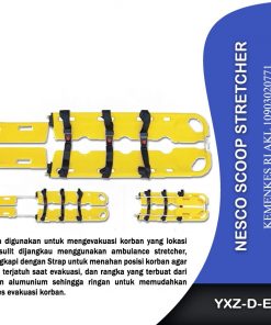 Nesco Scoop Stretcher, Type Yxz-D-E3, Tandu Lipat Medis