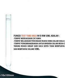 Nesco Test Tube Kaca 16x100mm - Wadah Pengembangbiakan mikroba 4 |