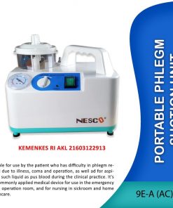Suction Pump Portable 9E- A (AC/DC) Nesco, Alat Sedot Dahak, Rechargeable Battery