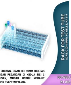 Rack For Test Tube Acrilic (d=18mm), 50 wells, KJ-815
