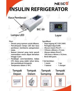 Nesco Insulin Refrigerator kotak Penyimpanan Portabel yang mudah untuk dibawa kemana-mana 6 |