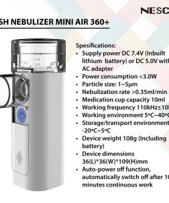 Nesco Mesh Nebulizer Feelife (Portable Type) 6 |