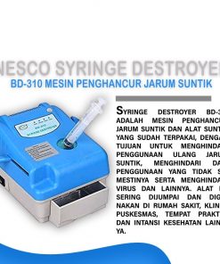 Nesco Syringe Destroyer BD-310 / Alat penghancur Jarum Suntik 5 |