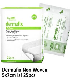 Plester Dermafix 5 x 7 cm Plester Non Woven Onemed Box Isi 25