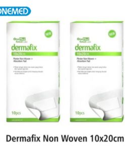 Plester Dermafix Non Woven 10 x 20 cm Box Isi 10's Onemed