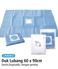 Duk Lubang Steril 60cmX90cm Diameter 8cm Onemed