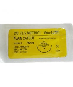 Benang Jahit Plain Catgut +Jarum OneMed pcs