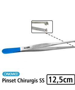 Pinset Chirurgis 12,5cm Stainless Steel Biru Onemed
