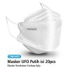 Masker Karet UFO Putih 3D OneMed 4ply Box isi 20pcs 2 |