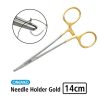 Needle Holder Stainless Steel 14cm Gold Onemed 1 |