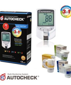 Alat Cek Gula Darah Asam Urat Kolesterol Autocheck 3in1