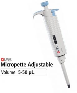 DLAB Micropipette Adjustable Micropipet Volume 5-50 µL