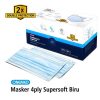 Masker Karet 4ply Super Soft Onemed Box Isi 50 Pcs - Biru 1 |