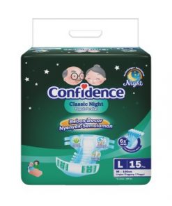 CONFIDENCE Classic Night Popok Perekat Dewasa L15 L 15