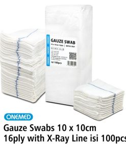 Kasa Lipat Gauze Swabs 10x10cm 16ply X-Ray Line OneMed Pak isi 100