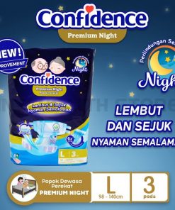 Confidence Premium Night L isi 3 pads