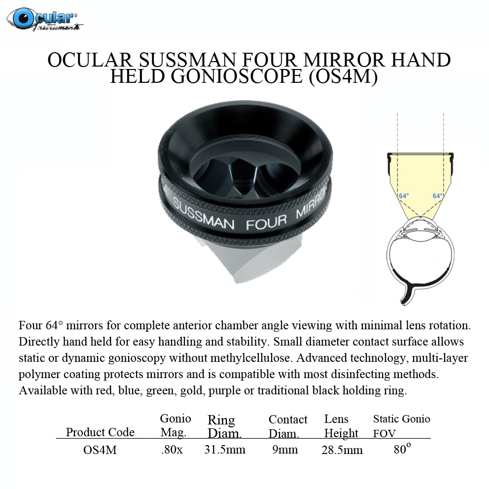 OCULAR DIAGNOSTIC LENSES OS4M |