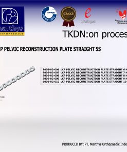 Bone Plate - LCP PELVIC RECONSTRUCTION STRAIGHT LOCKING PLATE  - 6, 7, 8, 9, 10 Holes
