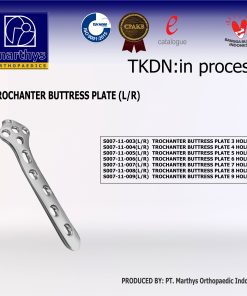Bone Plate - TROCHANTER BUTTRESS  PLATE - 3, 4, 5, 6, 7, 8, 9 Holes Left,Right