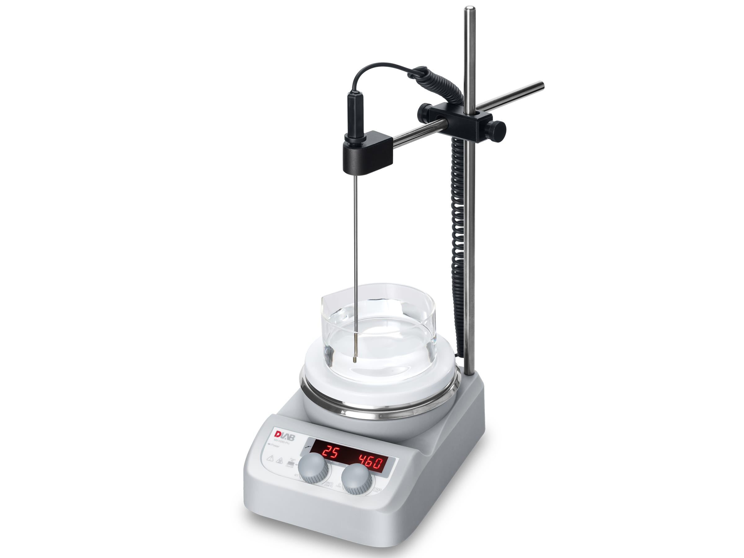 2LED digital Magnetic Hotplate Stirrer,MS-H-280- Pro+Sensor Ceramic Coated Hotplate Temp.PT1000- A+Support Clamp of PT1000 |