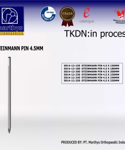STEINMANN PIN diameter 4,5mm - Length 150mm s/d 250mm