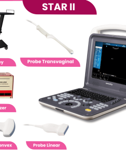 SERENITY 2D DIGITAL ULTRASOUND IMAGING + PROBE CONVEX + PROBE TRANSVAGINAL + PROBE LINEAR + TROLY + STABILIZER + PRINTER EPSON