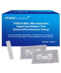 FOKUS MAU (MICROALBUMIN) RAPID QUANTITATIVE TEST (IMMUNOFLUORESCENCE ASSAY)
