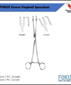 FOKUS SCHROEDER TENACULUM FORCEP 24CM, STRAIGHT