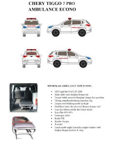 AMBULAN/AMBULANCE ECONO CHERY TIGGO 7 1.5 T COMFORT