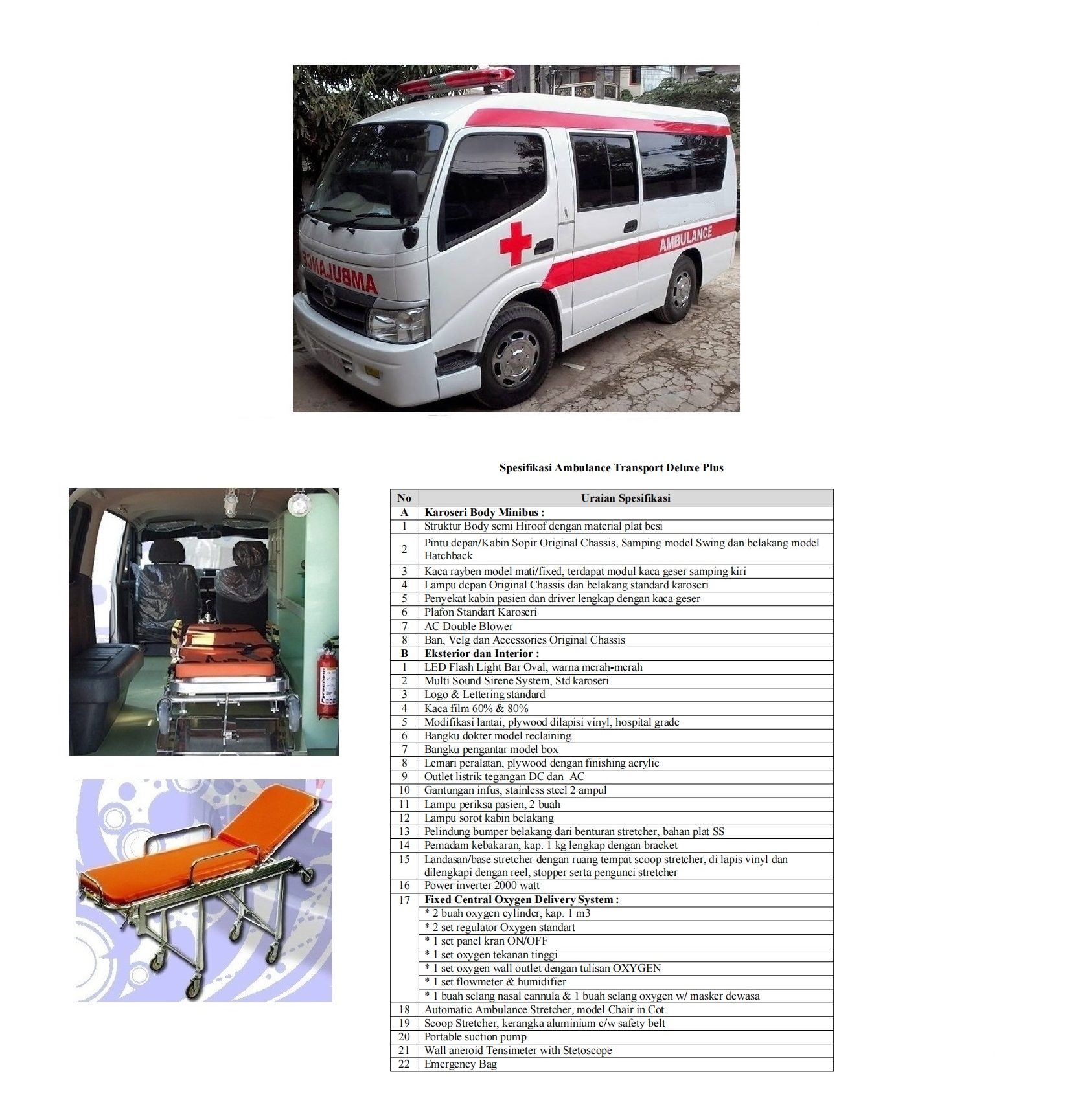 AMBULANCE DELUXE PLUS HINO SHORT |