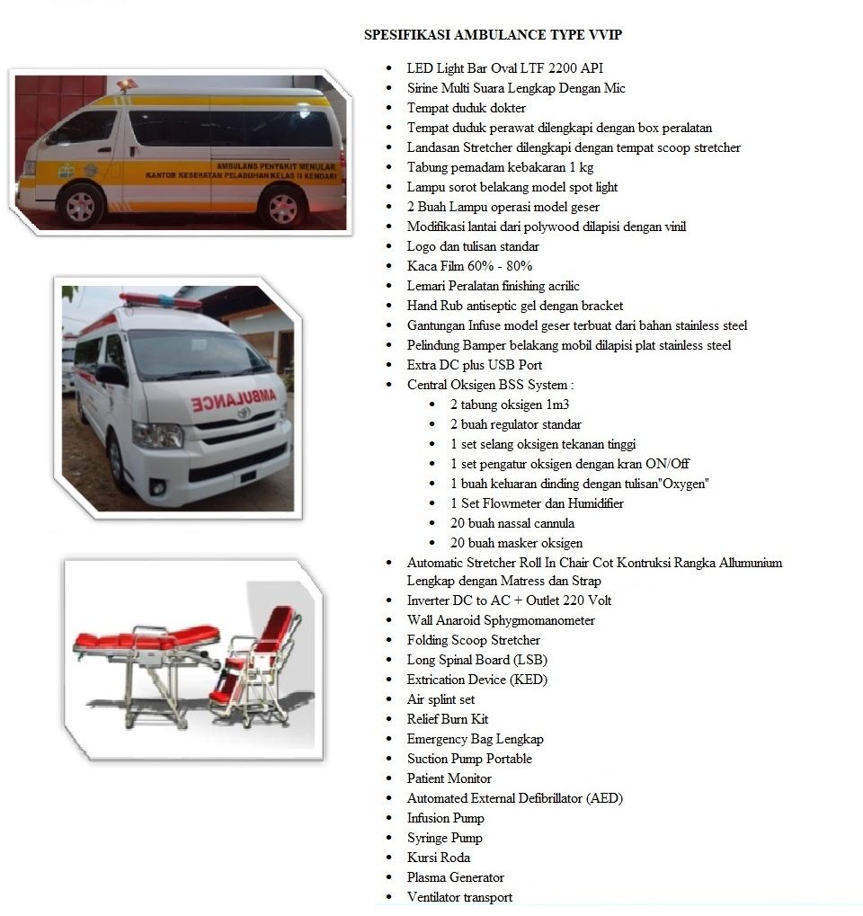 AMBULANCE HIACE VVIP |