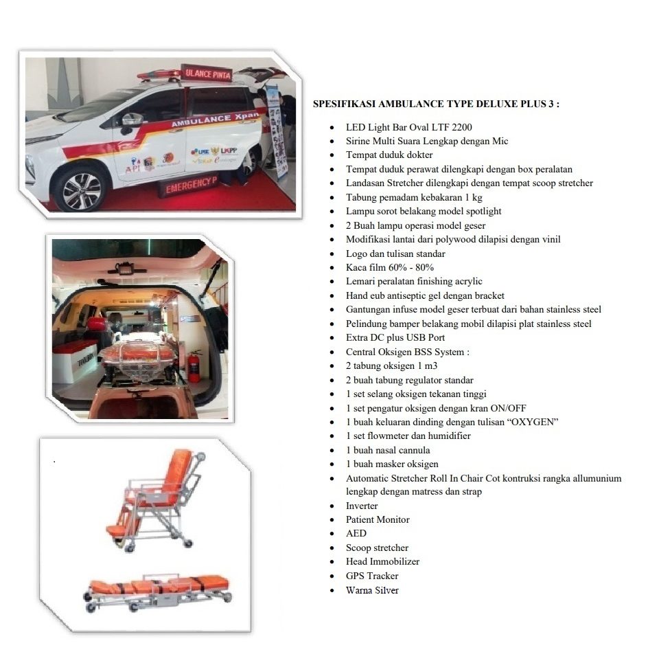 Ambulance type deluxe plus 3 mitsubishi xpander |