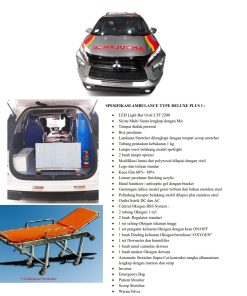 AMBULAN / AMBULANCE DELUXE PLUS 1 MITSUBISHI XPANDER