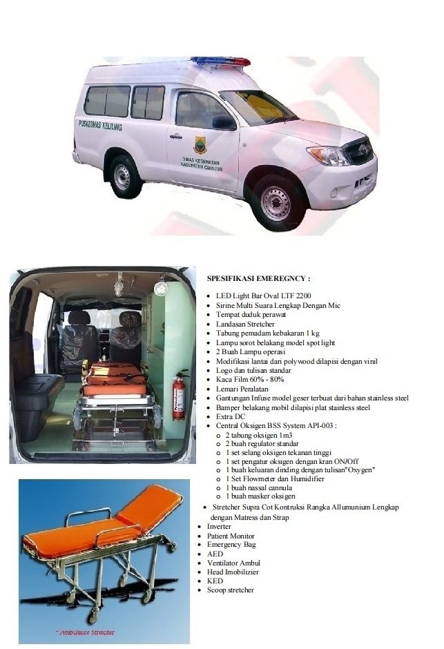 BROSUR AMBULANCE EMERGENCY TOYOTA HILUX SC 4X4 |