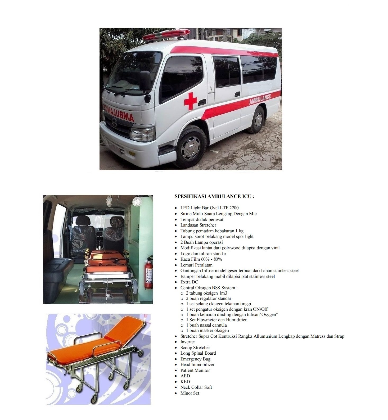 BROSUR AMBULANCE ICU HINO SHORT |