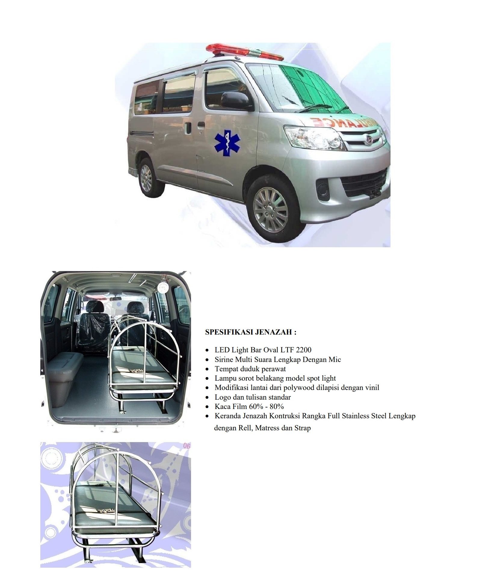 BROSUR AMBULANCE JENAZAH DAIHATSU LUXIO D |