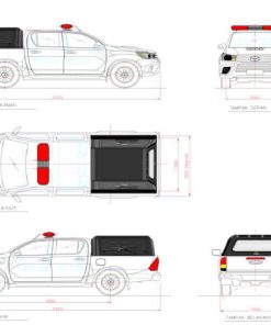 MOBIL COMMANDO TOYOTA HILUX DC 4X4