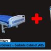 RTM BED 2 CRANK ABS DELUXE + BEDSIDE CABINET ABS 2 |