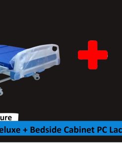 RTM BED 2 CRANK ABS DELUXE + BED SIDE CABINET PC (LACI MAKAN)