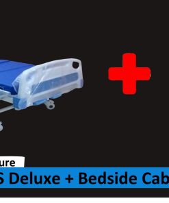 RTM BED 2 CRANK ABS DELUXE + BED SIDE CABINET S/S PLUS LACI MAKAN