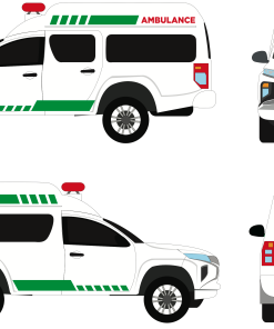 AMBULAN / AMBULANCE TRANSPORT STANDAR PLUS MITSUBISHI STRADA TRITON 4X2