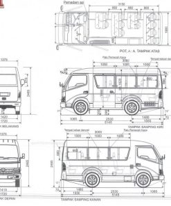 MOBIL HINO MICROBUS STANDAR (BUS SEDANG 4 RODA)