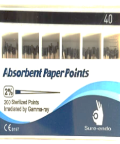 SURE-ENDO Absorbent Paper Points (2% ISO Size 40)