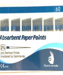 SURE-ENDO Absorbent Paper Points (2% ISO Size 60)