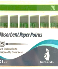 SURE-ENDO Absorbent Paper Points (2% ISO Size 70)