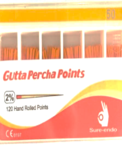 SURE-ENDO Gutta Percha Points (2% ISO Size 50)