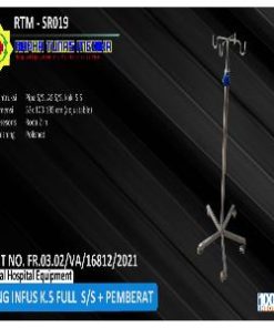 RTM - TIANG INFUS_RTM - SR019 TIANG INFUS K. 5 FULL S/ S + PEMBERAT