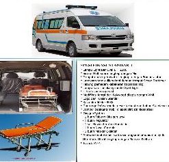 AMBULAN / AMBULANCE TRANSPORT STANDAR 1 TOYOTA HIACE COMMUTER