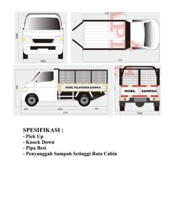MOBIL PENGANGKUT SAMPAH DAIHATSU GRANMAX PICK UP 1.3